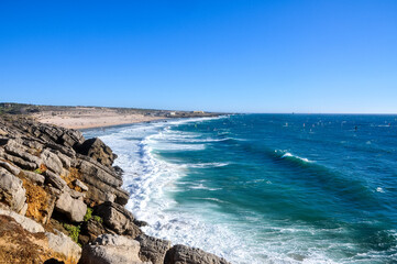 Fototapeta na wymiar Guincho Portugal Surf