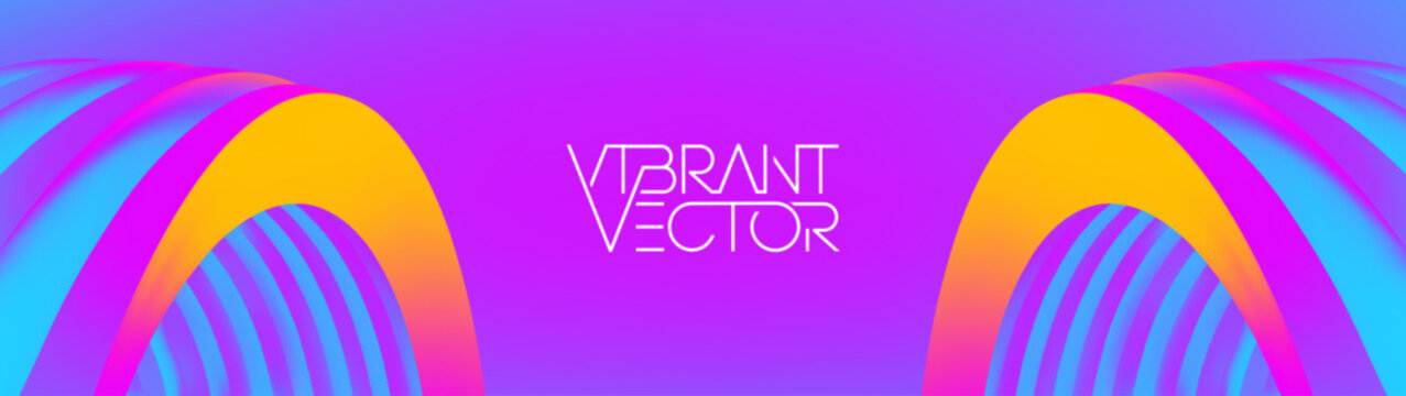 Geometric colorful background futuristic digital purple concept. Abstract gradient digital vector.