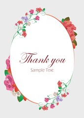 Floral Frame For A Greeting Card