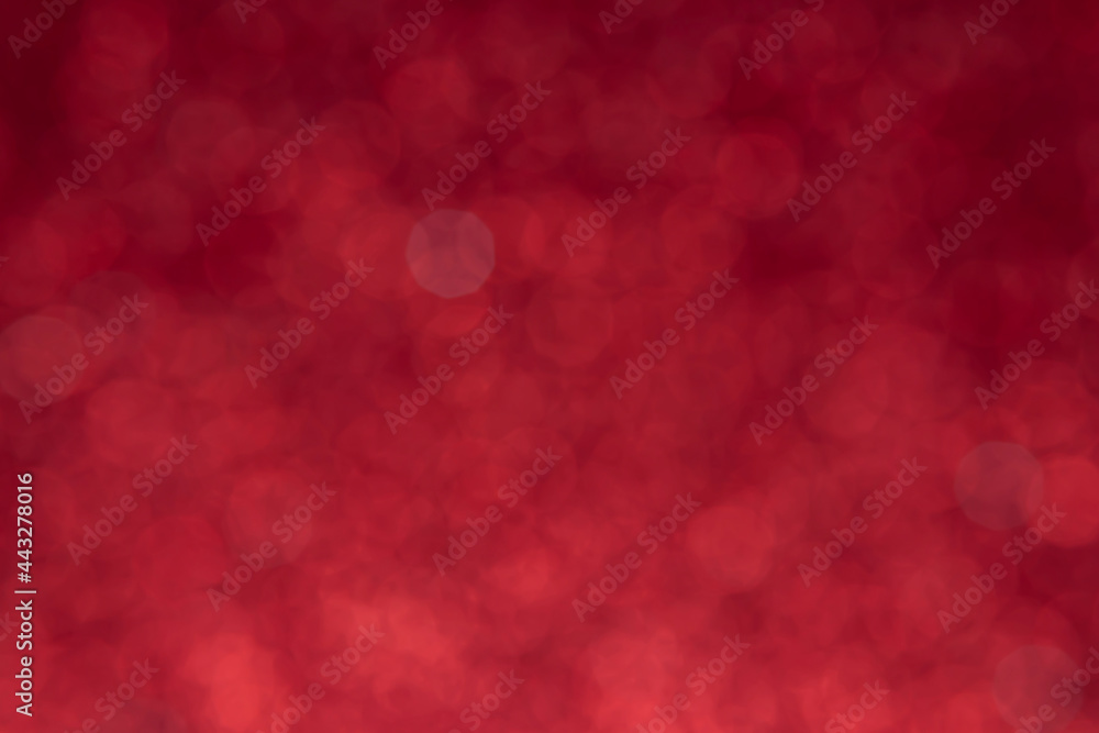 Poster snow bokeh backgrounds color red. abstract background of blurred lights with bokeh effect.