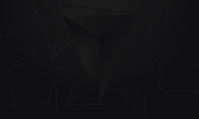 Triangle Vector 3D  Dark Style