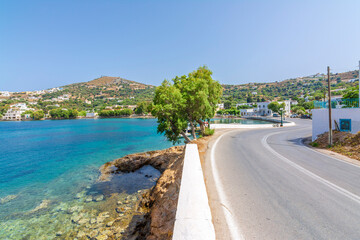 Fototapeta na wymiar Agia Marina in Leros Island, Greece
