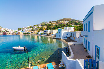 Fototapeta premium Agia Marina in Leros Island, Greece