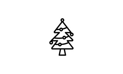 christmas tree silhouette various