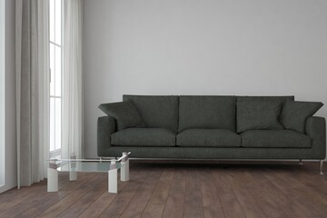 Modern interior design. 3D illustration