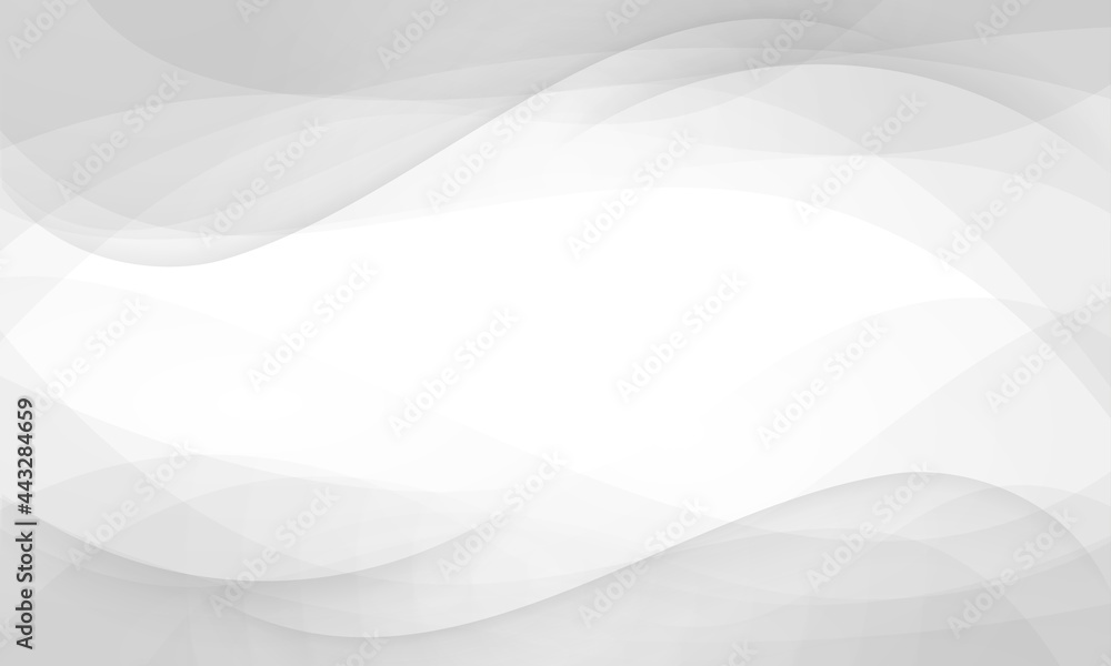 Aufkleber abstract white and grey color background. waves pattern and space for text.