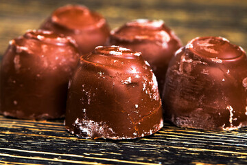 chocolate in the mold