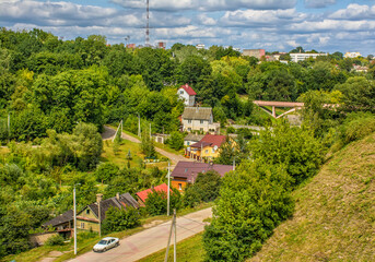 View of the Working street from the old castle.