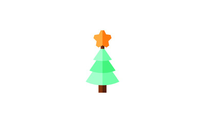 Christmas Tree Vector Silhouette