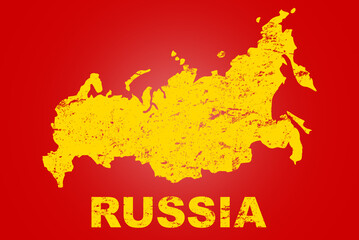 Russia flag logo symbol saying lettering Graffiti 