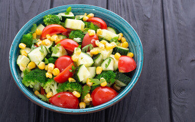 Fresh vegetable salad
