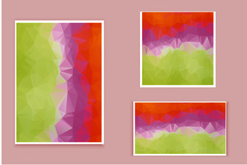 Naklejka premium abstract textured polygonal background vector. Blurry triangle design. The pattern can be used for the background.