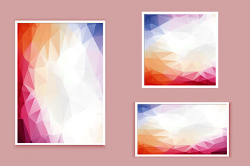 abstract textured polygonal background vector. Blurry triangle design. The pattern can be used for the background.