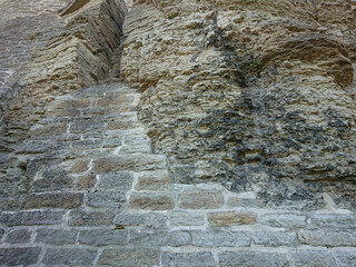 background old stone wall