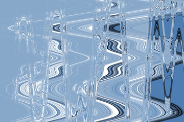 Abstract light blue background, chaotic waves.