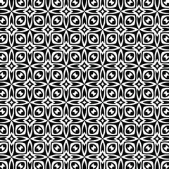  floral seamless pattern background.Geometric ornament for wallpapers and backgrounds. Black and white pattern. 
