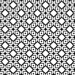 floral seamless pattern background.Geometric ornament for wallpapers and backgrounds. Black and white pattern. 