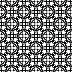 floral seamless pattern background.Geometric ornament for wallpapers and backgrounds. Black and white 

pattern. 
