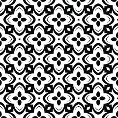 floral seamless pattern background.Geometric ornament for wallpapers and backgrounds. Black and white 

pattern. 

