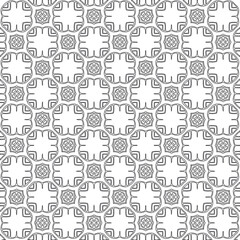 Vector geometric pattern. Repeating elements stylish background abstract ornament for wallpapers and 

backgrounds. Black and white colors 