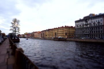 Fototapeta premium Rivers and canals of St. Petersburg, Russia.