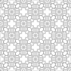 
Vector geometric pattern. Repeating elements stylish background abstract ornament for wallpapers and 

backgrounds. Black and white colors 