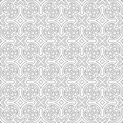
Vector geometric pattern. Repeating elements stylish background abstract ornament for wallpapers and 

backgrounds. Black and white colors 
