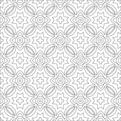 
Vector geometric pattern. Repeating elements stylish background abstract ornament for wallpapers and 

backgrounds. Black and white colors 