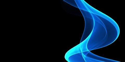 Obraz premium Color light blue abstract waves design 