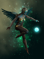 Dancing a Star, 3d CG