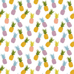 Pineapple pattern in a decorative style