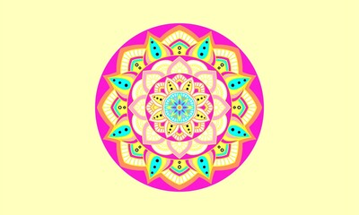 Mandala coloring book for kids mandala coloring page yellow background