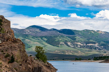 Fototapeta na wymiar Green Mountain Reservoir in Grand County Colorado