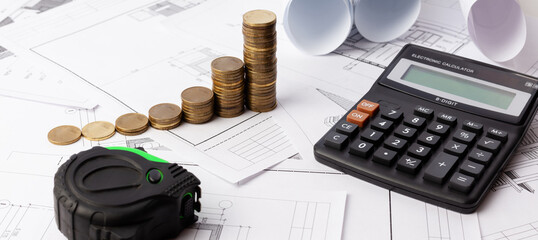 rising design prices, rising construction prices. Copy space