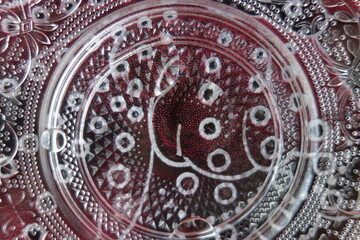 abstract pattern made of lines and circles