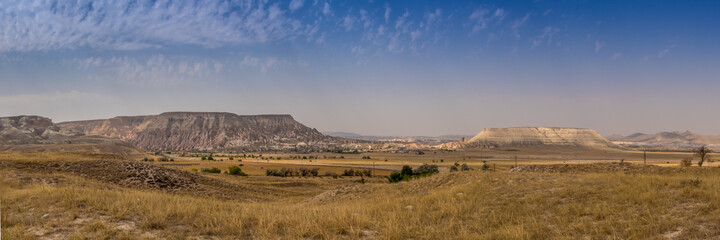 Panoramic view of the Anatolian Plains of Cappadocia, Turkey