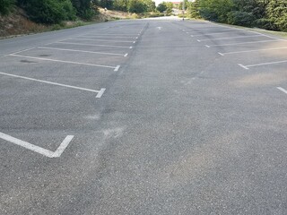 Obraz premium Parking space in the campus