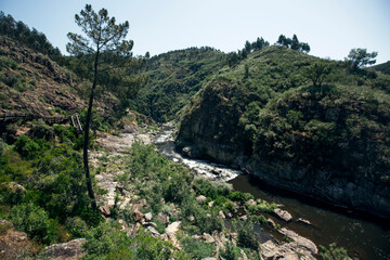 Fototapeta na wymiar View of the Paiva river in the municipality of Arouca, Nord of Portugal.