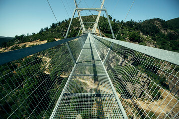 Arouca 516 suspension bridge in the municipality of Arouca, Portugal.