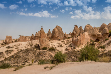 Fototapeta premium The infamous fairy chimneys of Cappadocia, Turkey