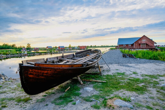 Fischerdorf Ruderboot Svedjehamn Kvarkens sk&auml;rg&aring;rd Finnland vibes skandinavisch finnisch nordisch Bottnischer Meerbusen