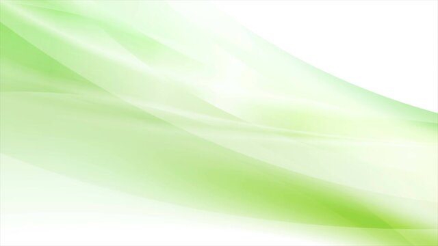Bright green glossy stripes and flowing waves abstract background. Futuristic concept motion design. Video animation Ultra HD 4K 3840x2160