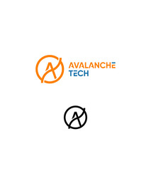 Avalanchi Tech creative modern vector logo template