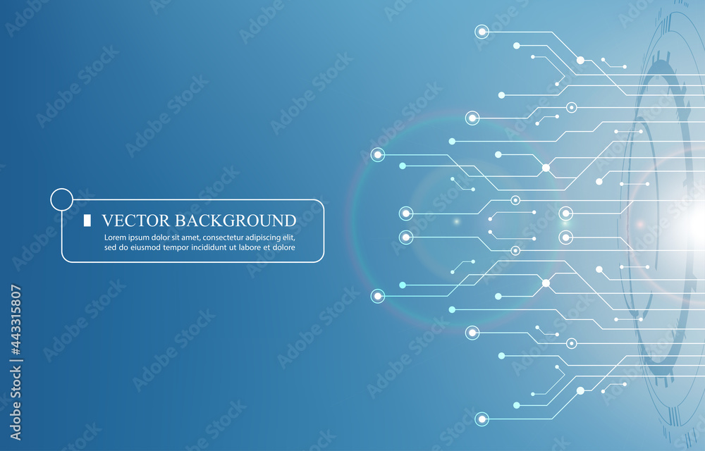 Poster cyber network pattern.technology abstract background