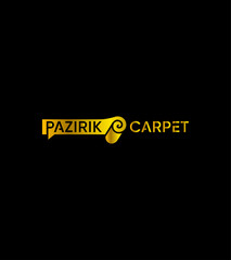 Pazirik Carpet modern creative vector logo template