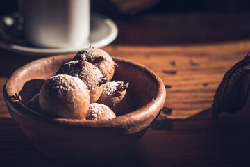 desayuno y merienda de buñuelos y tortas fritas de campo en estancia de navarro Buenos aires Argentina 