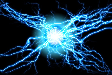 Abstract science backgrounds of Electric storm effect - 443320072