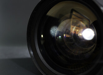 camera lens close up