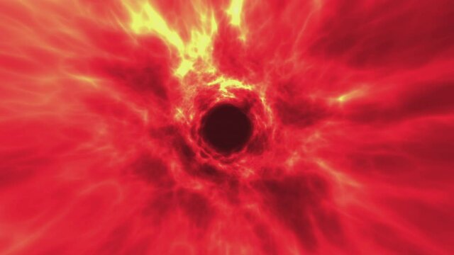 Into The Void Vortex Animation Loop Red