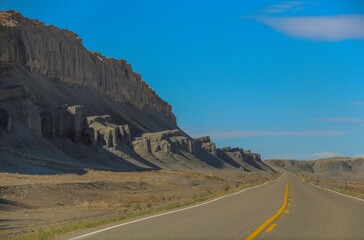 Factory Butte in Upper Blue Hills Wayne County, Utah close to Capitol Reef National Park.